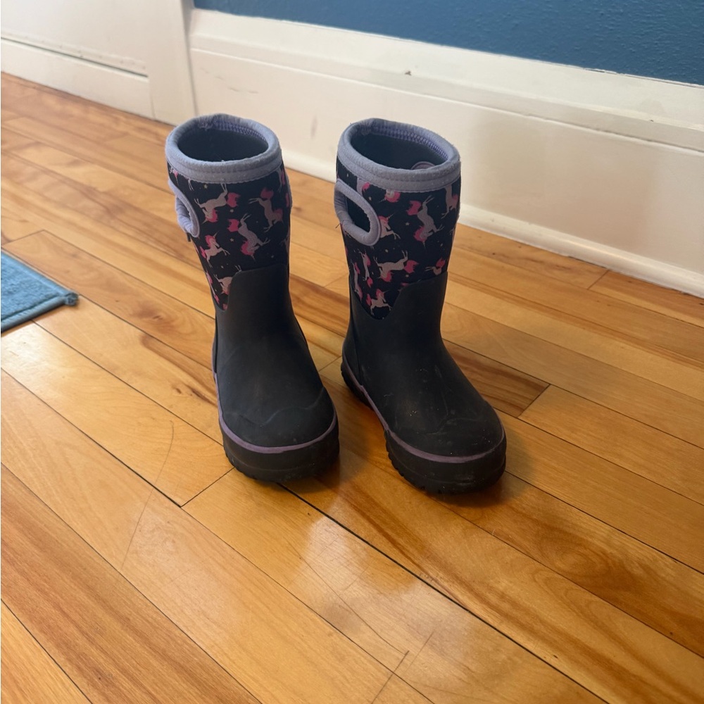 Bogs Kids Boots in Gray and Lavender